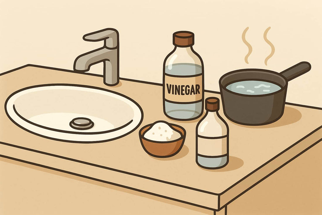 3 solutions pour déboucher un lavabo sans produits chimiques
