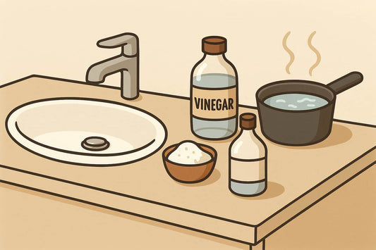 3 solutions pour déboucher un lavabo sans produits chimiques