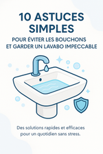🎁 EBOOK OFFERT - Salle de bain sans stress : 10 astuces simples pour éviter les bouchons et garder un lavabo impeccable